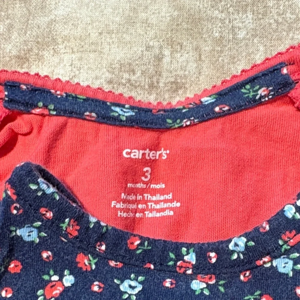 Carters Pink Cardigan and Floral Dress Set